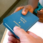 blue gideon bible