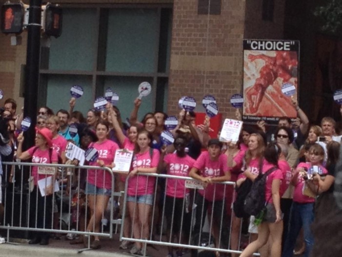 Christians Give a Voice to the Murdered Preborn During Planned Parenthood Rally at DNC