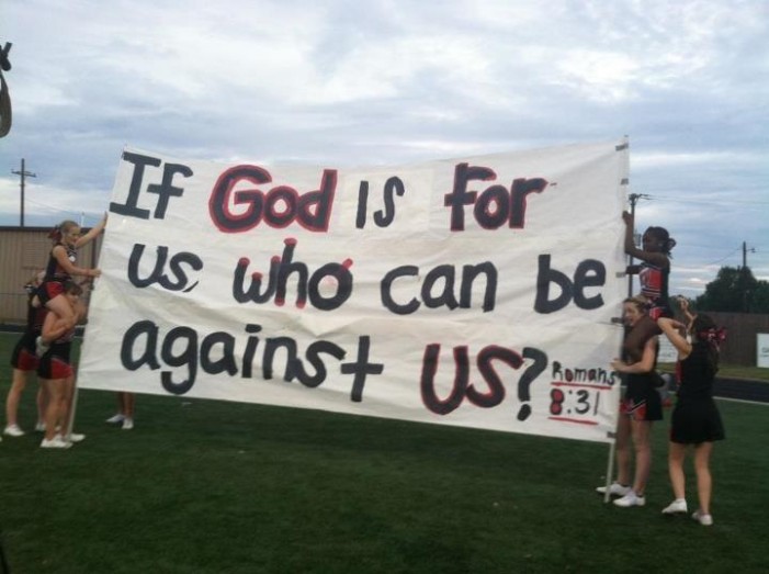 Texas Cheerleaders Fight for Right to Display Bible Banners