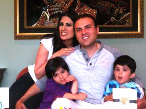 Abedini and family