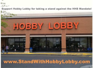 Stand with Hobby Lobby