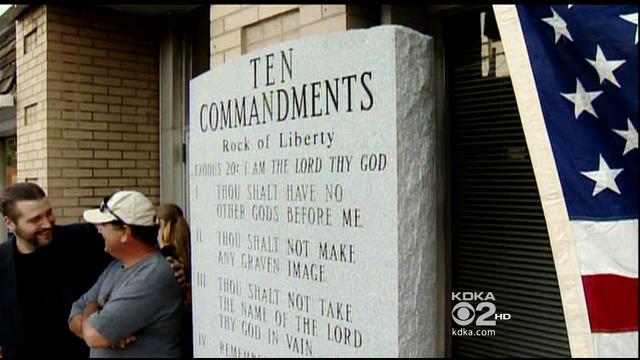 Pennsylvania Pastor Responds to Atheist Lawsuit By Installing More Ten Commandments Monuments