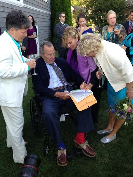 Former President George H.W. Bush Serves as Witness at Same-Sex ‘Wedding’