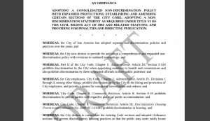 San Antonio Ordinance