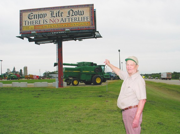 Atheist Aims to Leave ‘Legacy’ for Grandchildren With Billboard Claiming ‘There is No Afterlife’