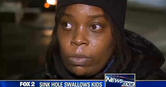 Detroit Woman Credits God After Saving Daughter from Sinkhole