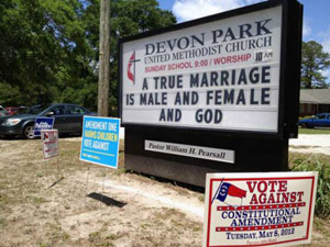 UnitedMethodistMarriageSign