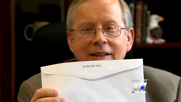 ‘People Are Almost Afraid to Mention God’: Taxman Prints ‘In God We Trust’ on County Mail