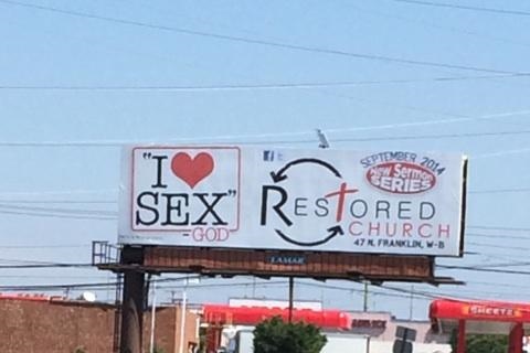 Congregation Attempts to Attract New Attendees With Controversial ‘I Love Sex’ Billboard