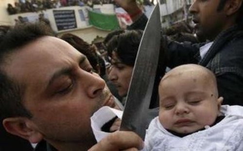 Muslims Slashing Babies’ Heads With Knives As Part of Annual Islamic Ritual