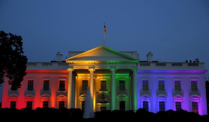 Obama Administration Lights Up White House with Rainbow to Celebrate ‘Gay Marriage’ Ruling