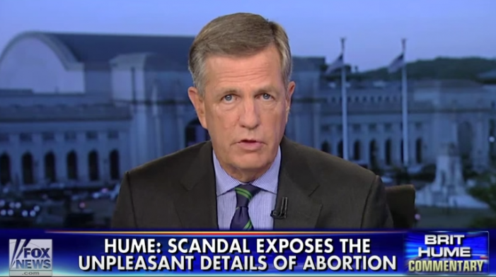 Brit Hume: Planned Parenthood Videos Have ‘Laid Bare the Brutal Nature of Abortion’