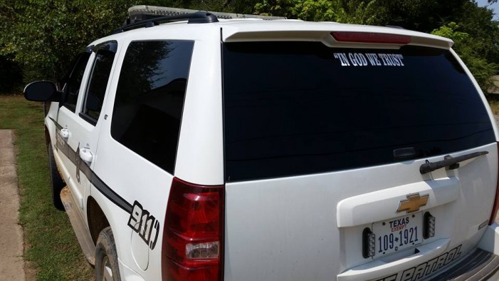 Sign Maker Offers ‘In God We Trust’ Patrol Car Decals to Police Officers Nationwide