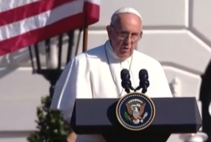 ‘Pope Francis’ Calls for ‘Tolerant and Inclusive Society’ in White House Speech