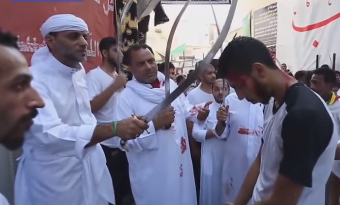 Muslim Men, Children Cut and Whip Their Bodies Bloody for Muhammad’s Grandson