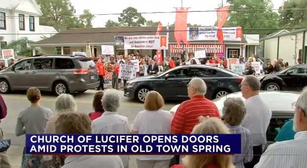 ‘Church of Lucifer’ Opens in Texas Amid Protests