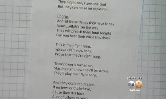 California Parent Concerned After Teacher Has Students Sing Islamic-Themed ‘Fight Song’