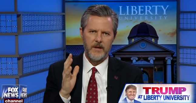 Jerry Falwell Jr. Takes to Fox News to Defend Donald Trump as Generous ‘Christian’