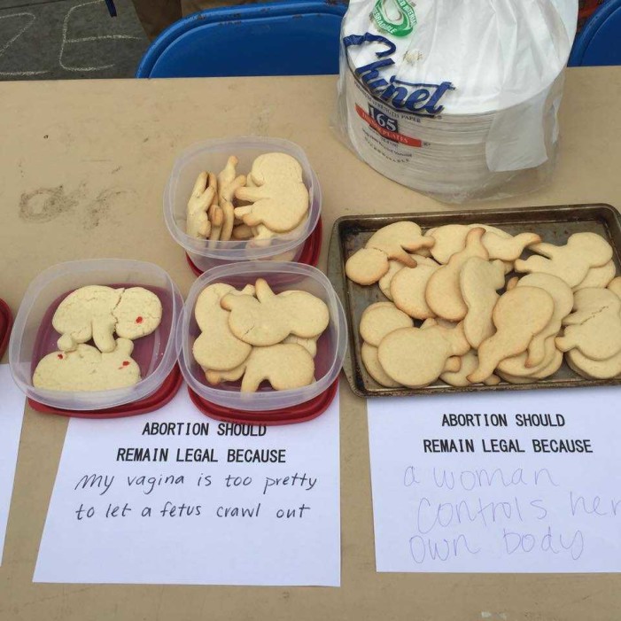 University of North Georgia Students Laugh as They Break Heads Off ‘Baby Cookies’ at Pro-Abortion Display