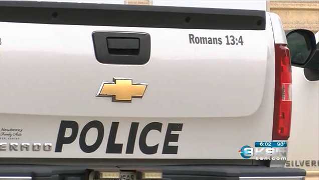 Kansas Police Department Removes Bible Decal Following Complaint From Atheist Activists