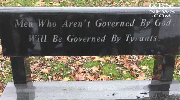 City Council Unanimously Votes to Remove Bench That Features ‘God’ Quote From State Founder