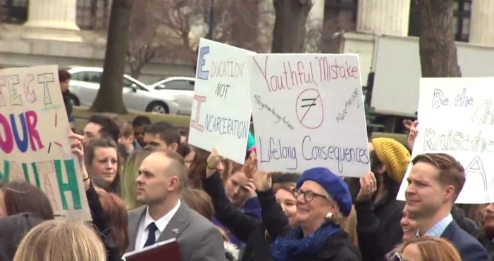 Rally at New York Capitol Calls for Raise in Age When Teens Criminally Charged as Adults