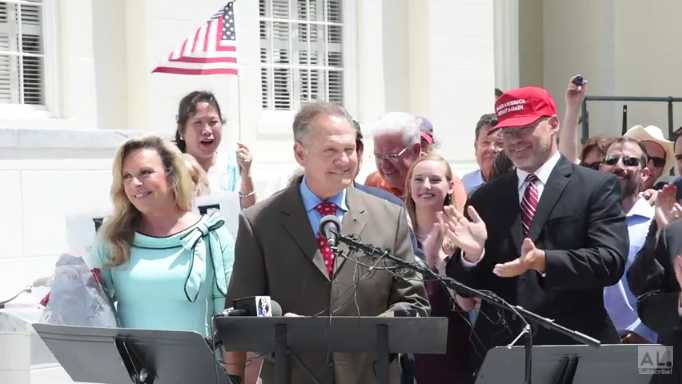 Suspended Alabama Chief Justice Roy Moore Announces Run for U.S. Senate