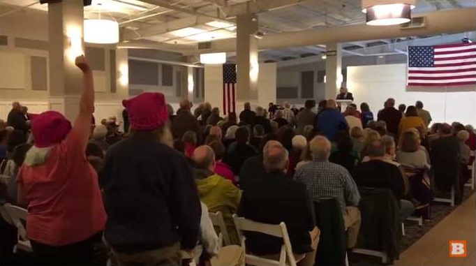 Prayer at Michigan Town Hall Gathering Drowned Out With Shouts of ‘Separation of Church and State’