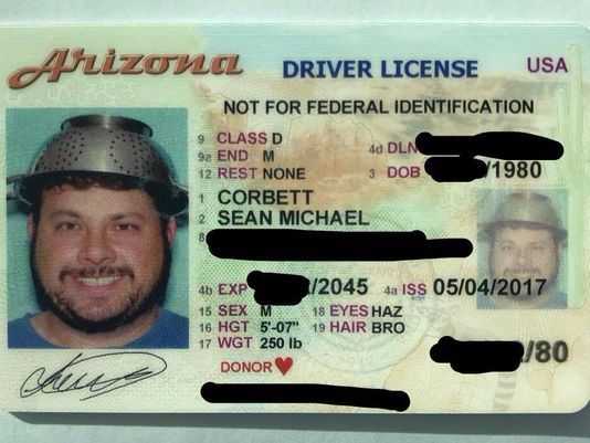 Arizona DOT to Void Issued License After Mocking ‘Pastafarian’ Wears Colander on Head for Photo