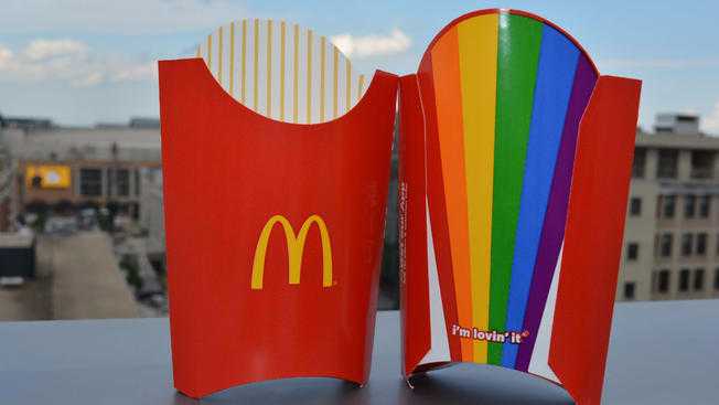 McDonald’s Locations Along DC Pride Parade Route to Celebrate Homosexuality With Rainbow Fry Boxes