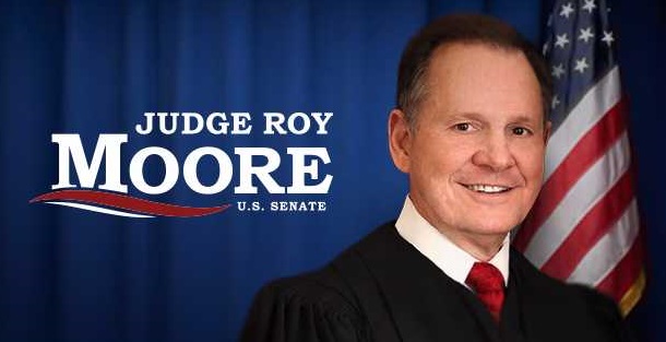 Former Alabama Chief Justice Roy Moore Holds Lead in U.S. Senate Race