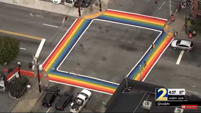 Cities Across America Creating Rainbow Crosswalks to Celebrate ‘LGBTQ Pride’