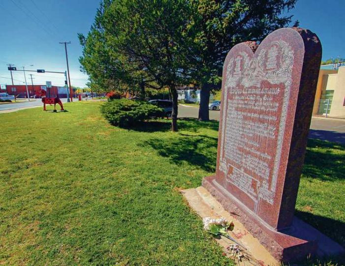 Atheist Activist Group Wants Santa Fe Ten Commandments Monument Moved to Private Property