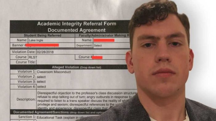 Student Booted From University’s Religious Studies Course For Contending There Are Only Two Genders