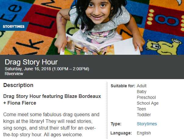 Library System Hosting ‘Over-the-Top’ Story Hour With Men, Women ‘Strutting Their Stuff’ in Drag