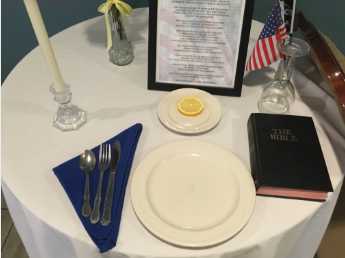 table pow mia bible force air wyoming base replace generic faith following book complaint missing man christiannews mrff credit cnn