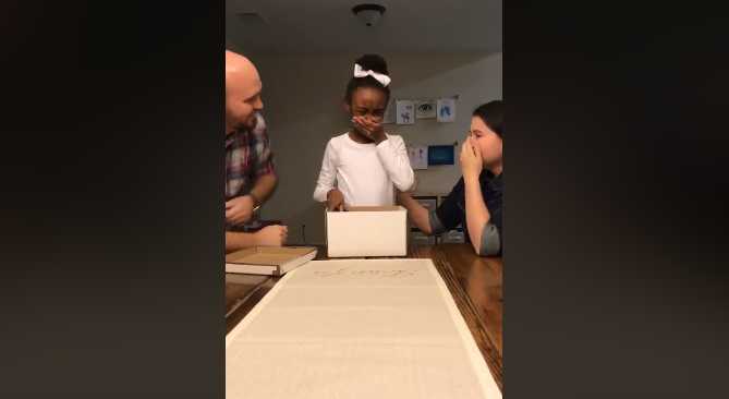 ‘She Had Been Praying to Be Adopted’: Girl’s Reaction to Note Inside Gift Box From Foster Parents Goes Viral