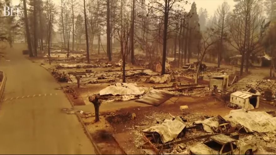 Drone Footage Shows Destruction of Paradise, California as Death Toll ...