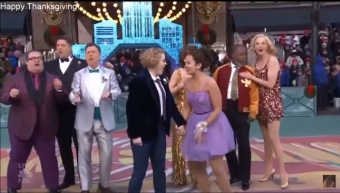 Macy’s Thanksgiving Day Parade Features Lesbian Kiss During Performance of Broadway Musical ‘The Prom’