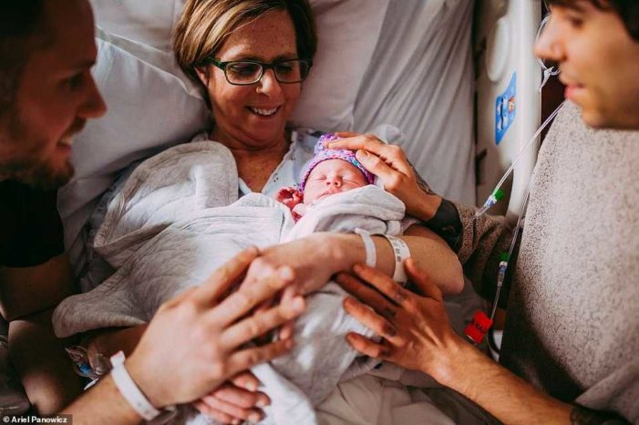 61-Year-Old Mother Births Baby as Surrogate so Her Homosexual Son and His ‘Husband’ Can Have a Child