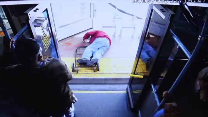 Las Vegas Police Release Video of Woman Pushing Elderly Man Off Bus, Leading to His Death