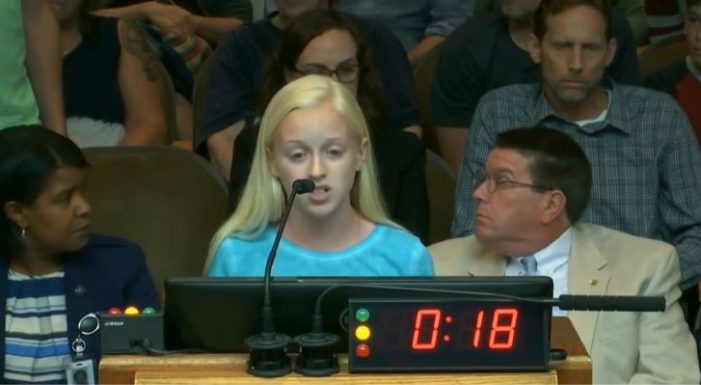 13-Year-Old’s Speech Before Raleigh City Council Comparing Abortion to Slavery Met With Angry Shouts