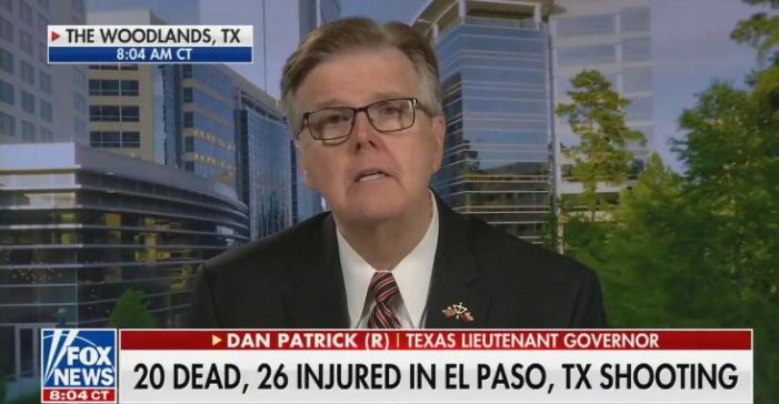 ‘What Do We Expect?’ Texas Lt. Gov. Laments Nation’s Eviction of God in Reflecting on El Paso Massacre
