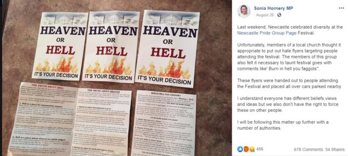 Australian MP Accuses Church of Handing Out ‘Hate Flyers’ in Distributing Gospel Tracts at Pride Festival