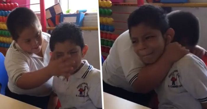 Video Of Boy With Down Syndrome Comforting Classmate With Autism Goes Viral