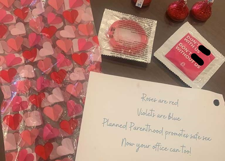 Planned Parenthood condoms Valentines Day