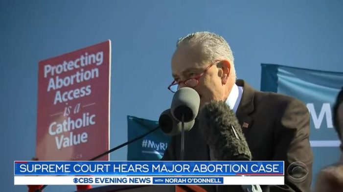 Sen. Schumer: SCOTUS Justices Gorsuch, Kavanaugh ‘Won’t Know What Hit’ Them if They Restrict Abortion