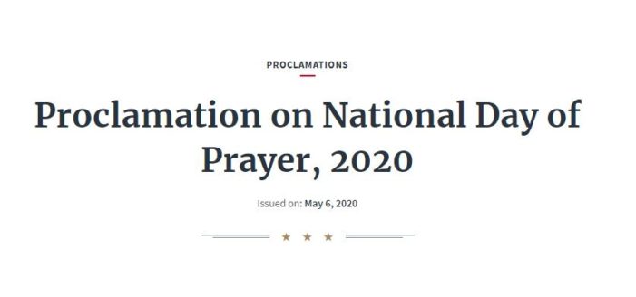 Trump Issues Proclamation Recognizing National Day of Prayer: ‘Prayer Guides and Strengthens Our Nation’