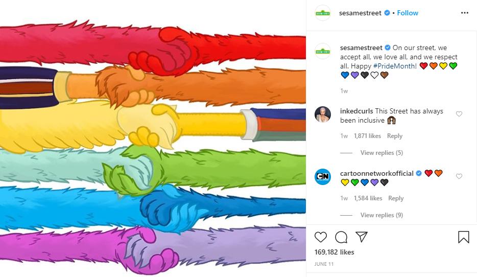 Sesame Street Tweets in Support of Homosexual Pride Month, Creates