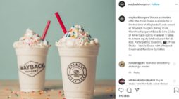 Wayback Burgers Offering Rainbow Sprinkle ‘Pride Shakes’ for Pride Month, Funds to Support Affirming Youth Org.